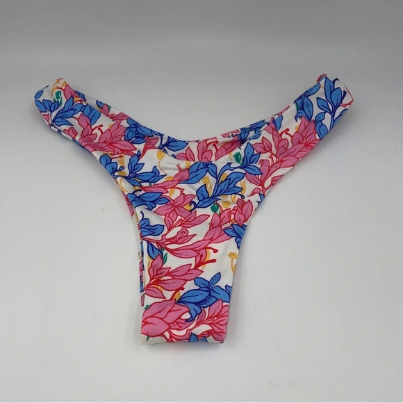 AYRA Swim high cut cheeky thong floral bikini bottom 12916 - Picture 2 of 5